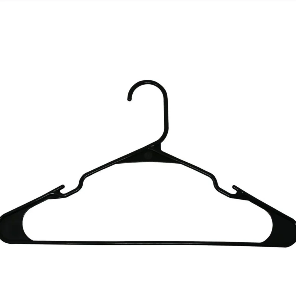 Mainstays Black Plastic Hangers 50pk